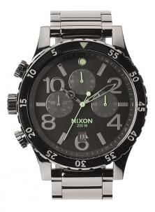  Nixon 48-20 Chrono Polished Gunmetal A486 1885 watch