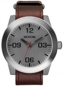  Nixon Corporal Silver Brown A243 1113 watch