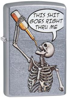  Zippo Drinking Skeleton 29613 lighter