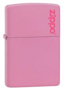 Zippo Pink Matte W/Logo 238ZL lighter