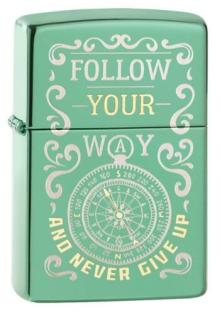  Zippo Folow Your Way and Never Give Up 49161 lighter