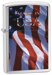 Zippo Made In USA Flag 24797 lighter