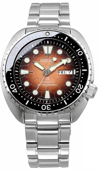 Seiko SRPH55J Prospex Brown King Turtle Shell U.S. Special Edition Oceanic Society watch