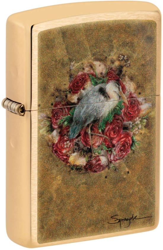  Zippo Spazuk Bird and Roses 48329 lighter