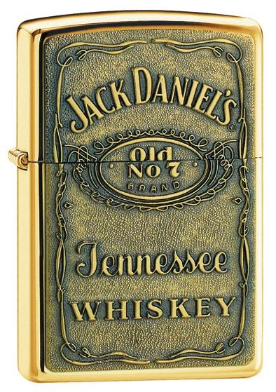 Zippo Jack Daniels® Label - Brass Emblem 254BJD 428 lighter