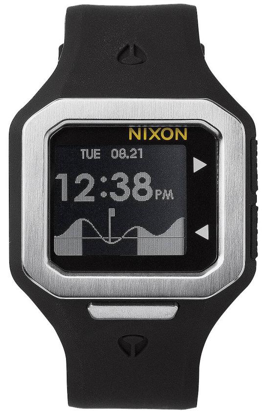  Nixon Supertide Black Silver A316 180 watch