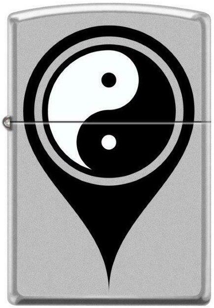  Zippo Ying Yang Map Pin 0636 lighter