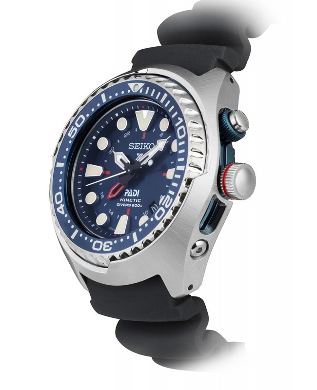 SEIKO PROSPEX SPECIAL EDITION PADI KINETIC GMT SUN065 - Claudias Jewelry Inc